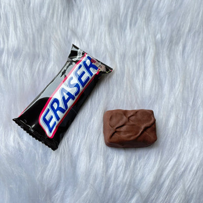 Snickers eraser with real fragrance