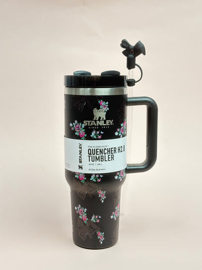 Black floral Stanley