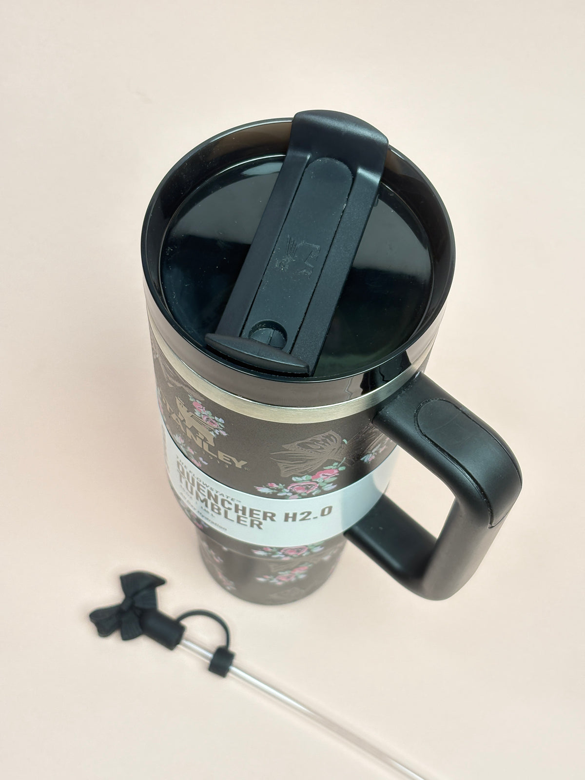Black floral Stanley