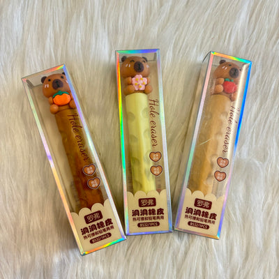 Capybara cute erasers