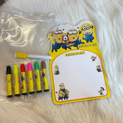 White board with time table and sketch pens on sale
