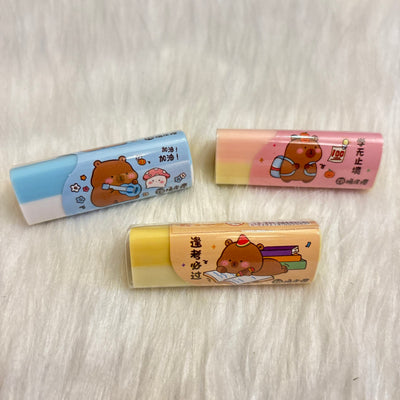 Capybara erasers