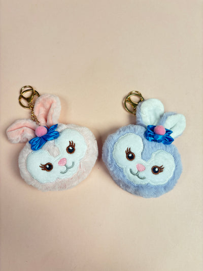 Rabbit fur mirror/bag charm