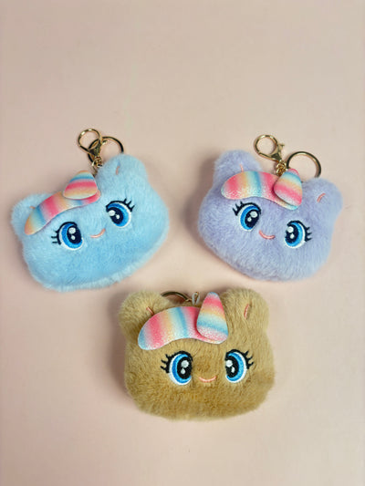 Unicorn fur mirror/bag charm