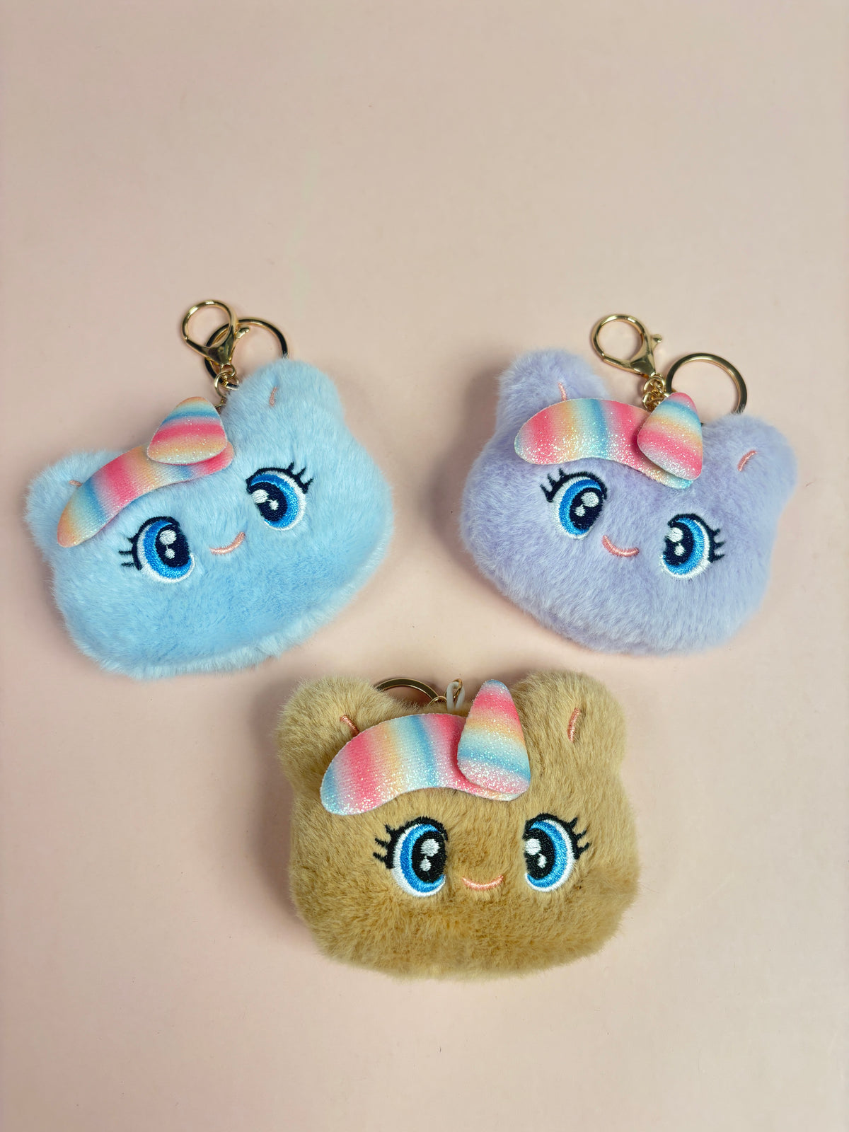Unicorn fur mirror/bag charm