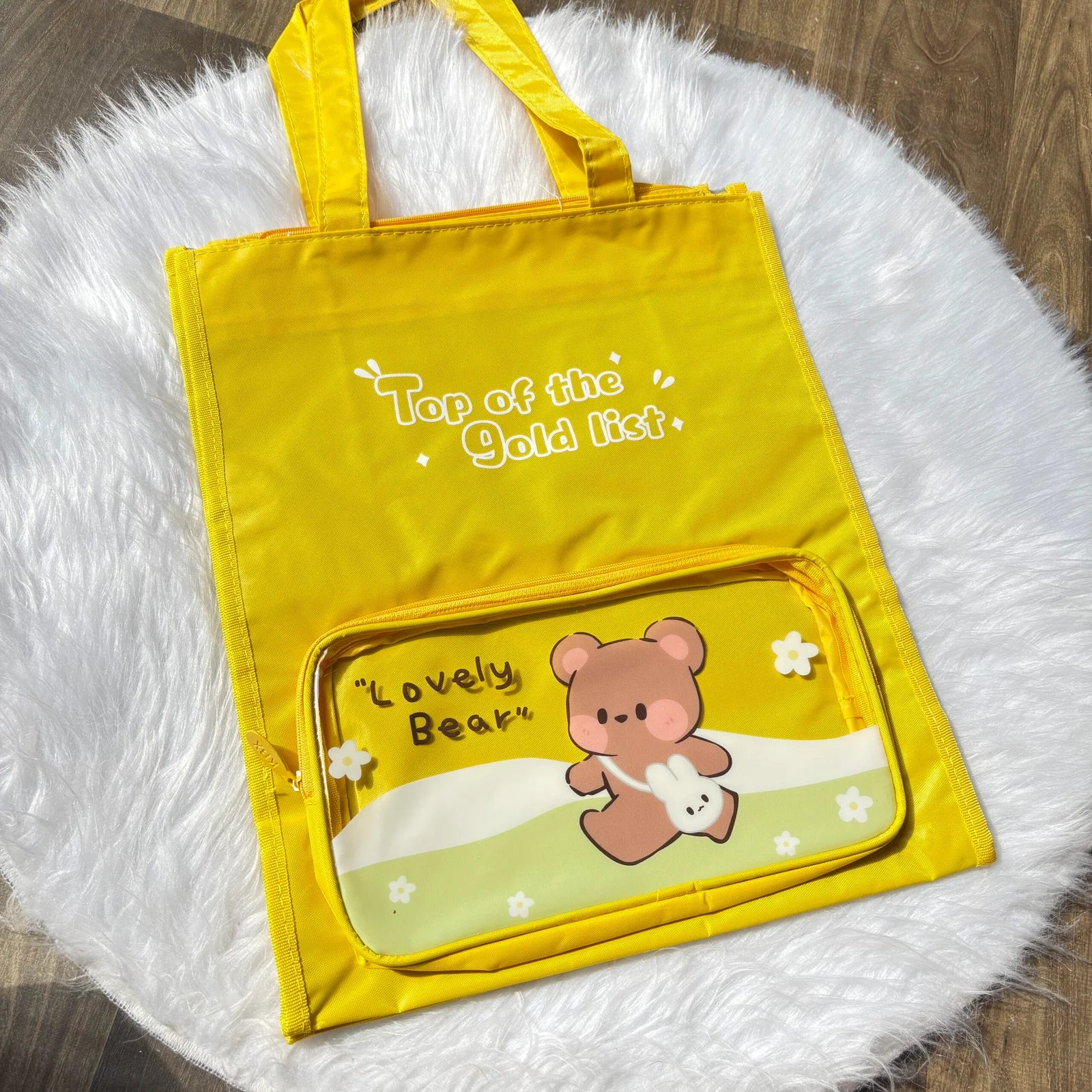 Premium waterproof tote bags 3 partition