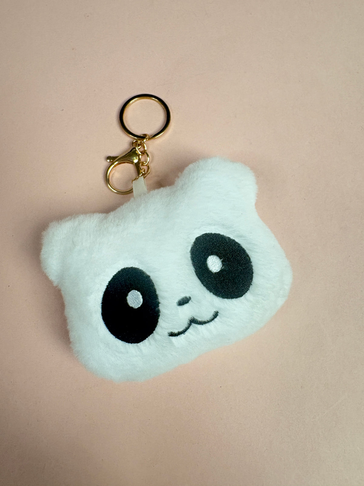 Panda fur keychain/ bag charm