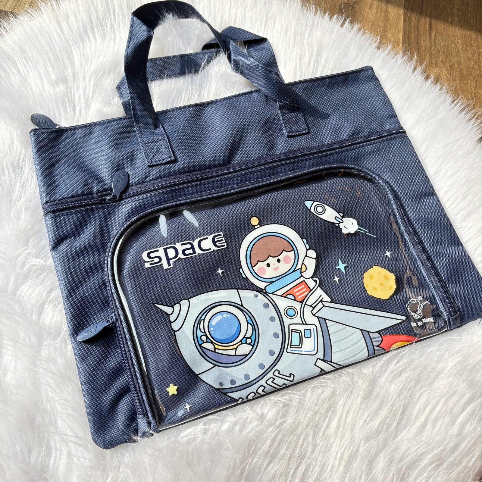 Premium tote bag 3 partition
