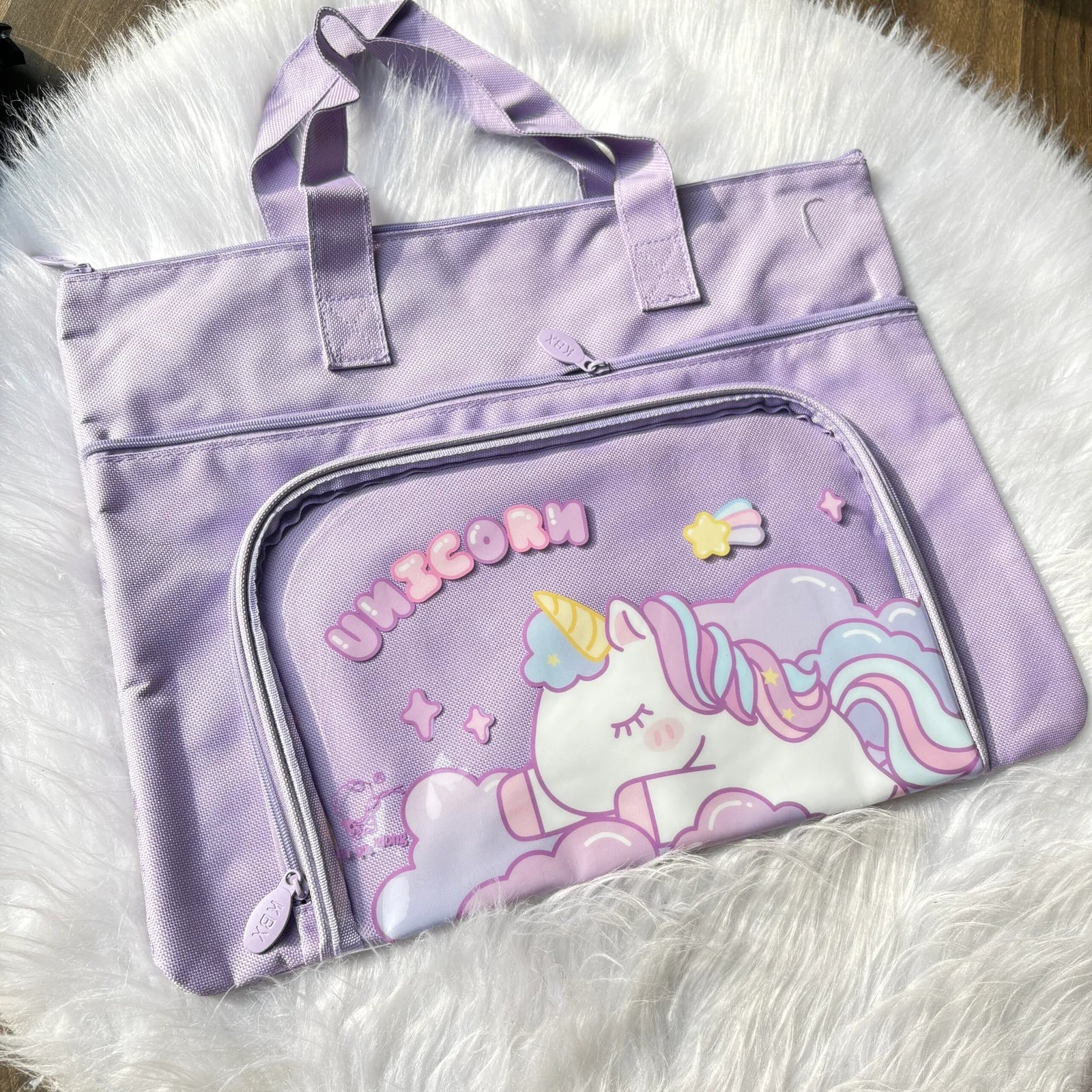 Premium tote bag 3 partition