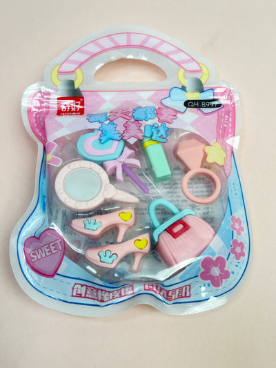 Food and makeup theme eraser