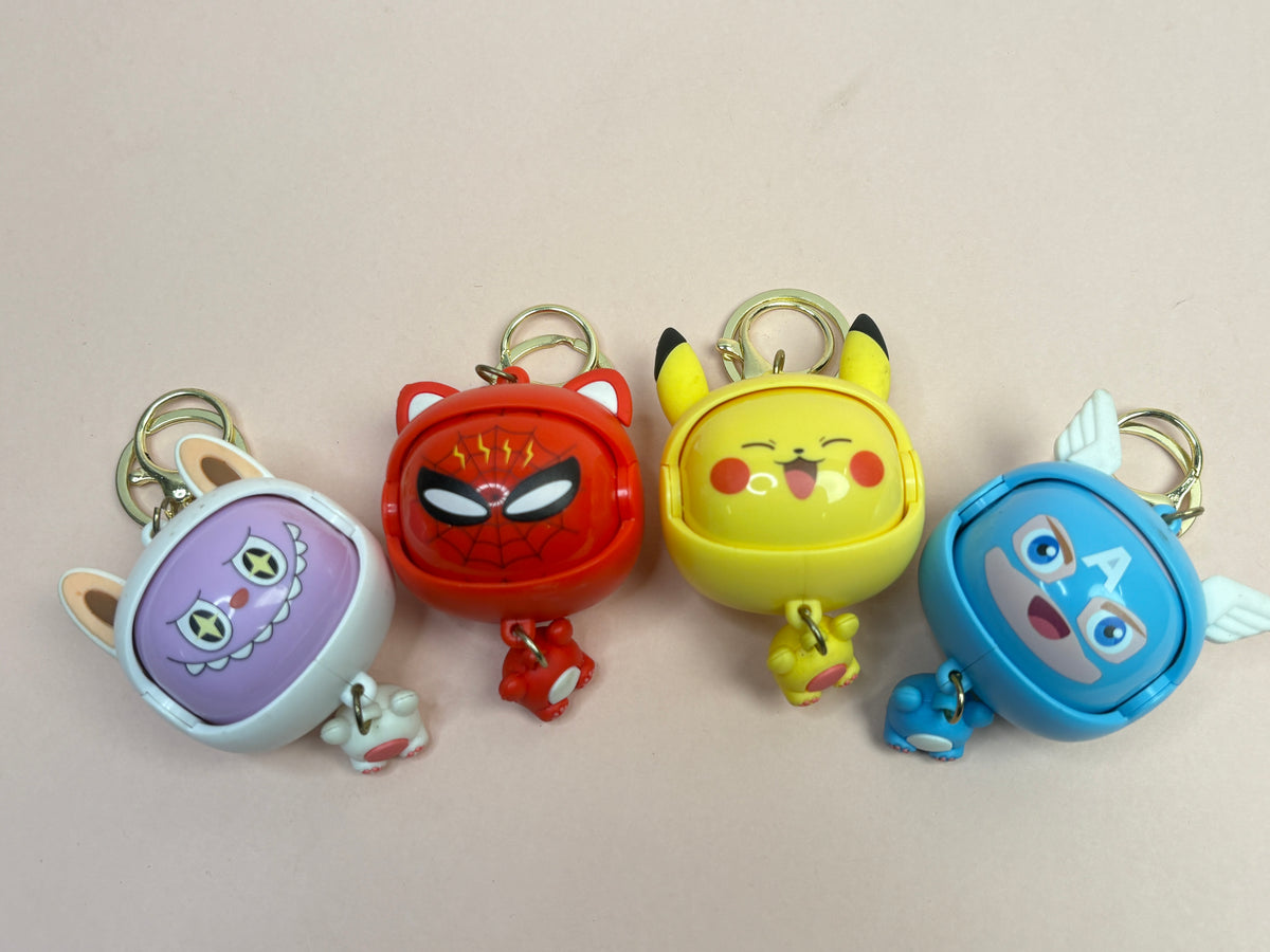 Face changing keychain