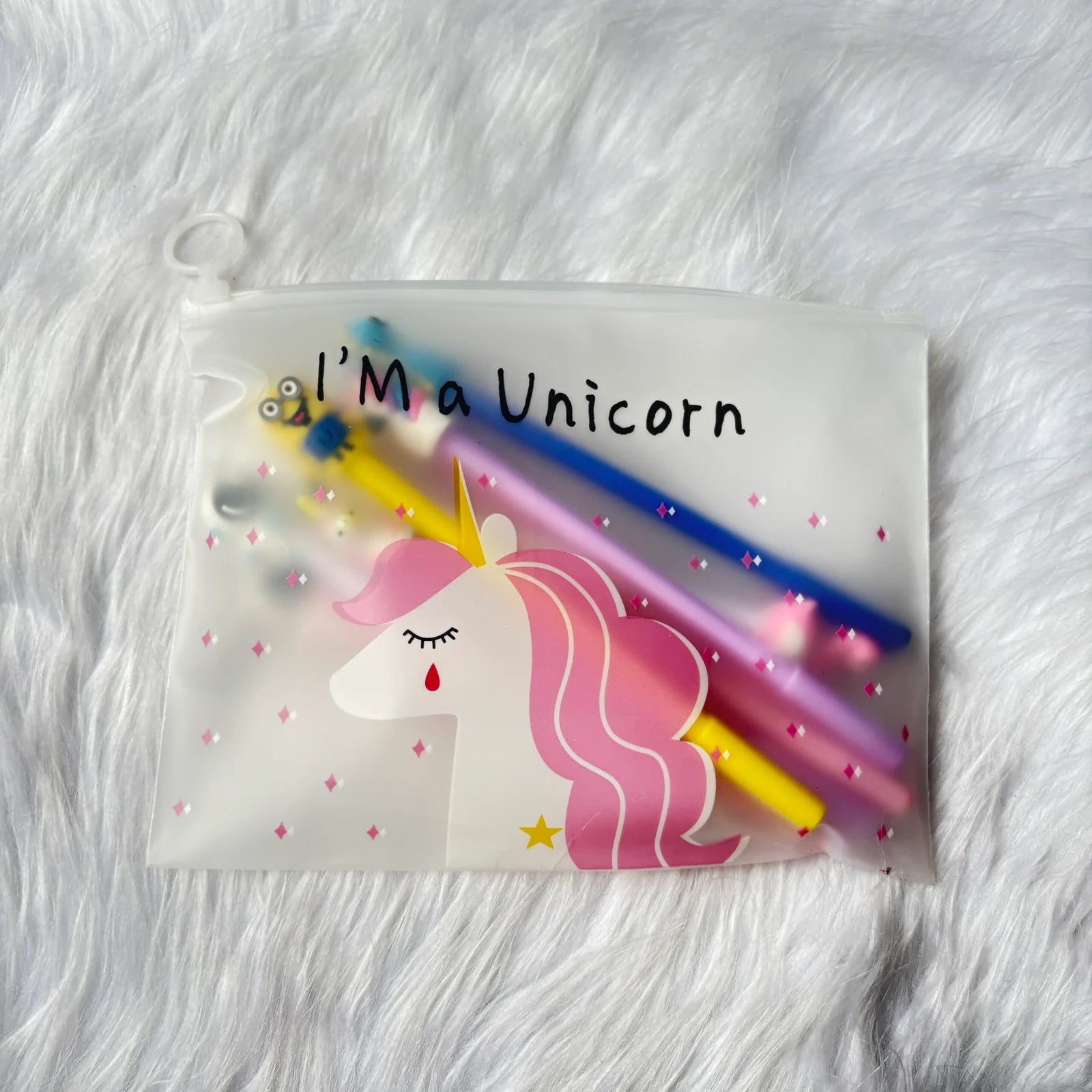 Set of 10 random pens in a pouch (might be different from pic)