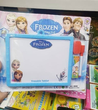 2 in 1 white and black board for kids with marker and chalk