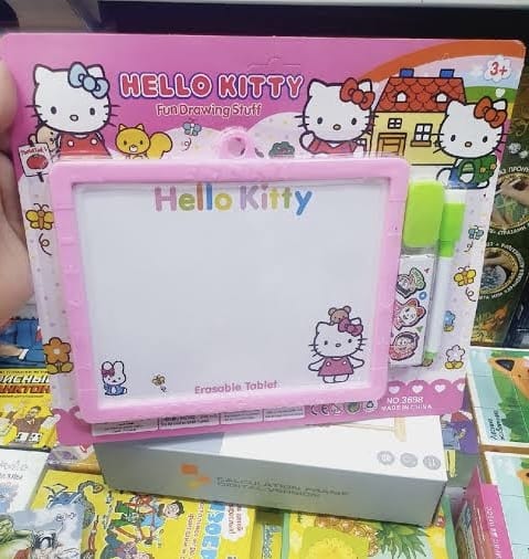 2 in 1 white and black board for kids with marker and chalk