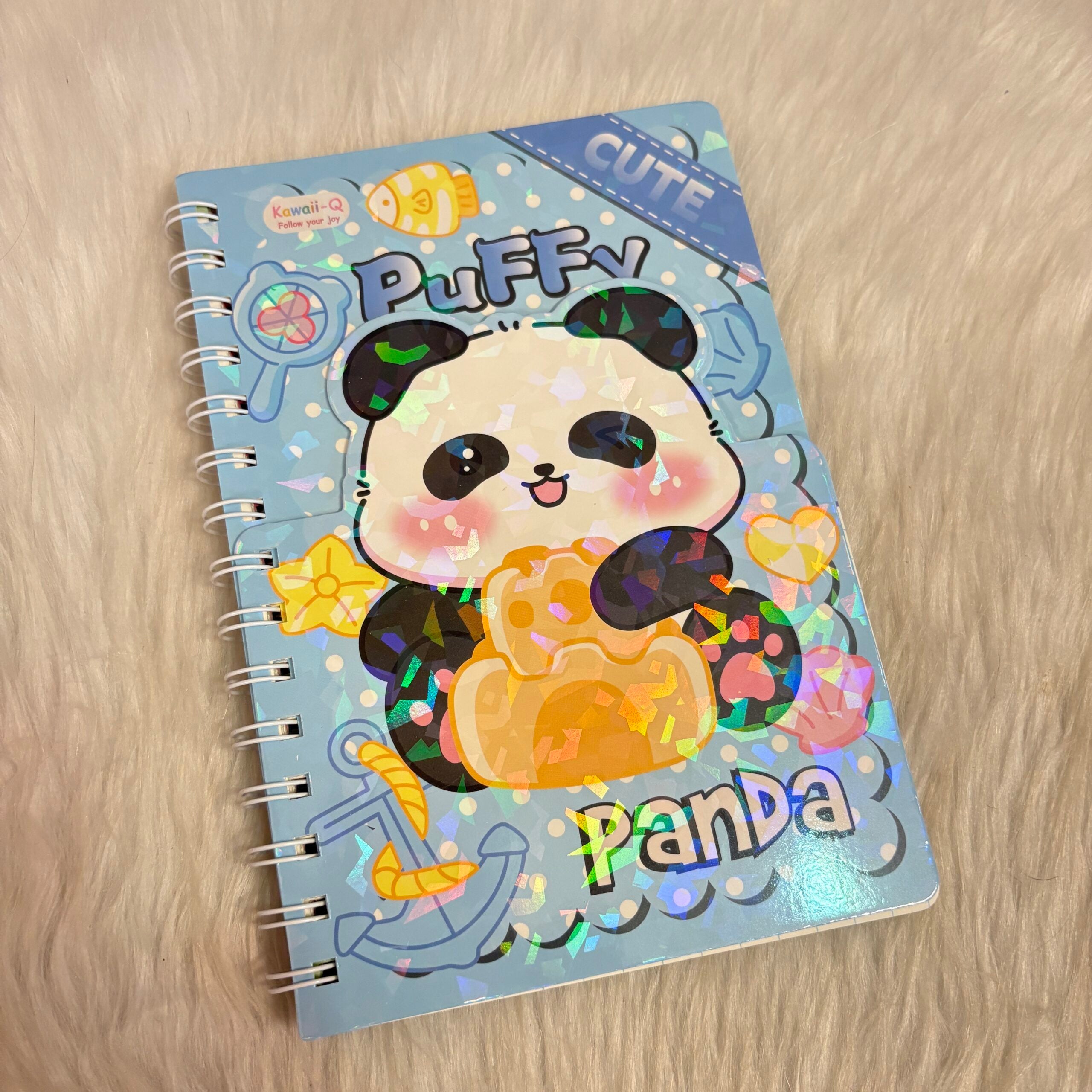 Two layered panda diaries with Sticker sheets