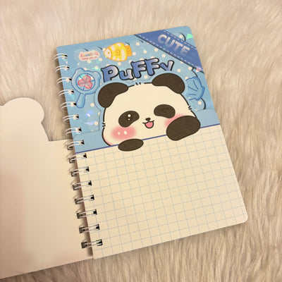Two layered panda diaries with Sticker sheets