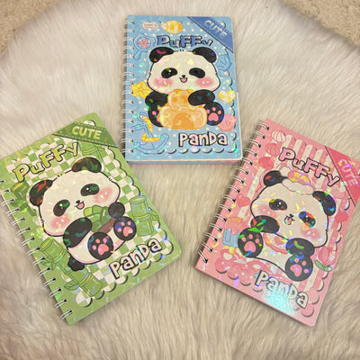 Two layered panda diaries with Sticker sheets