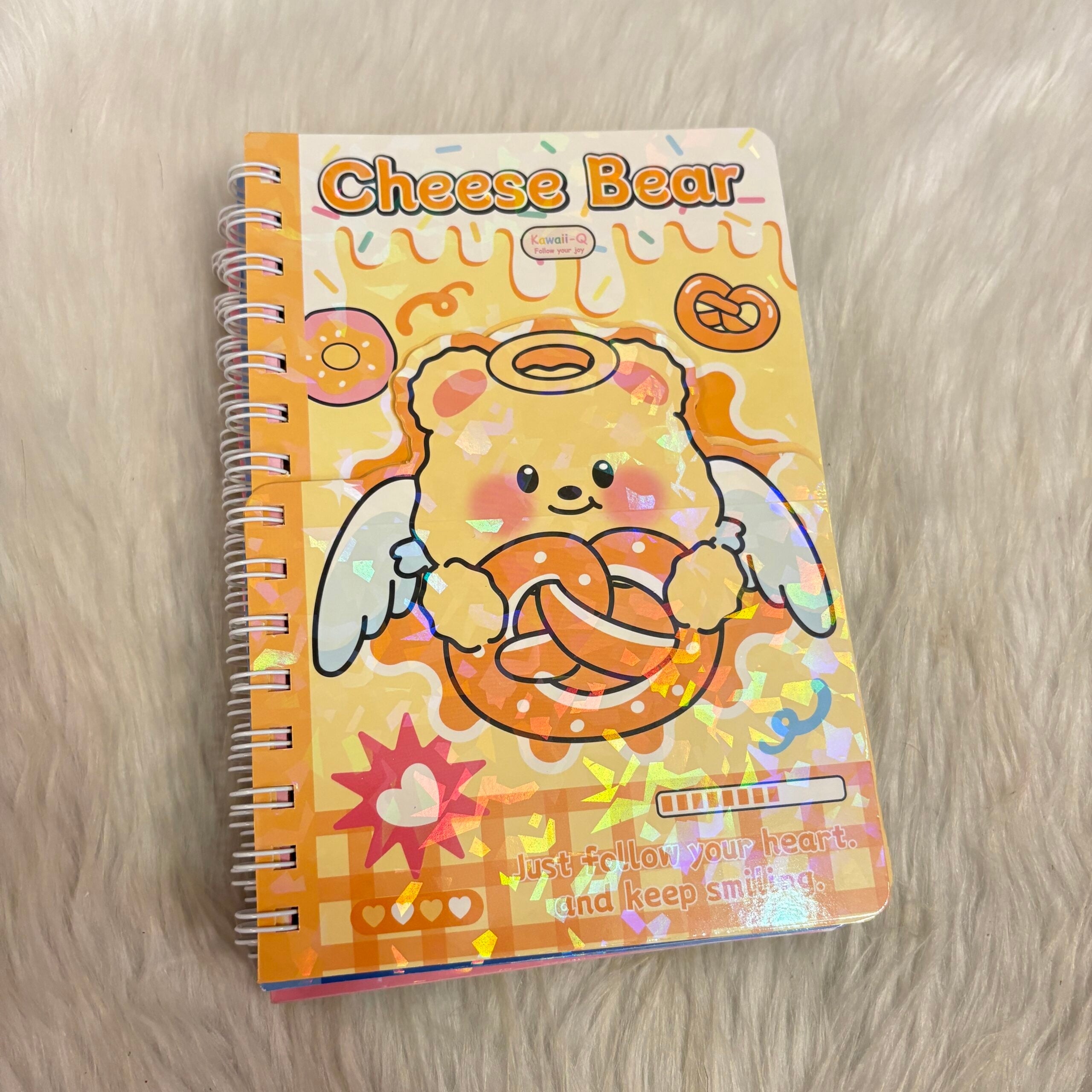 Two layered bear diaries with sticker sheets