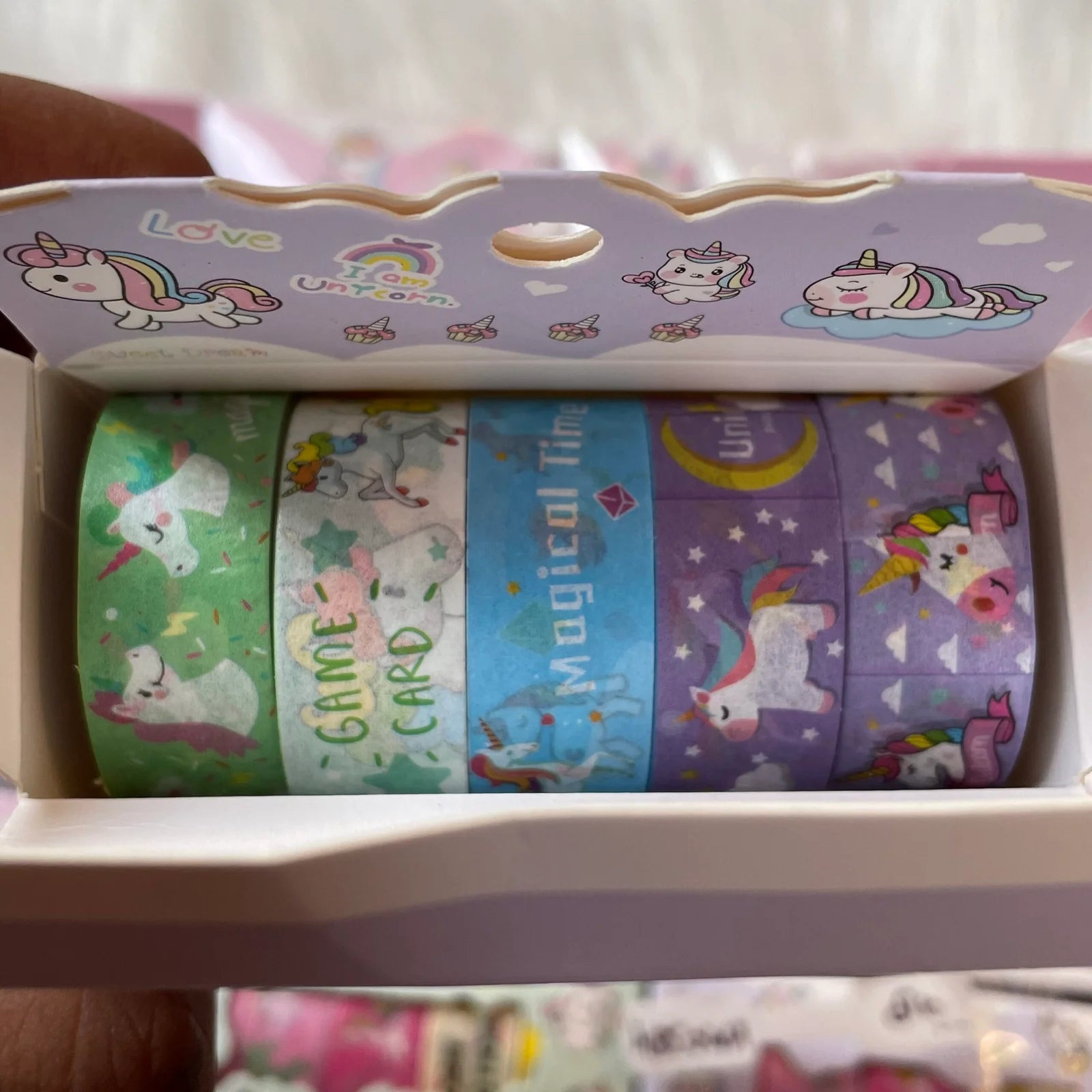 Unicorn theme washi tapes set of 5
