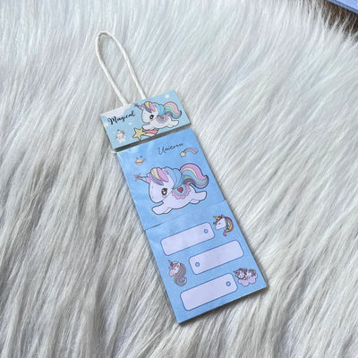 Unicorn theme stick note pad random