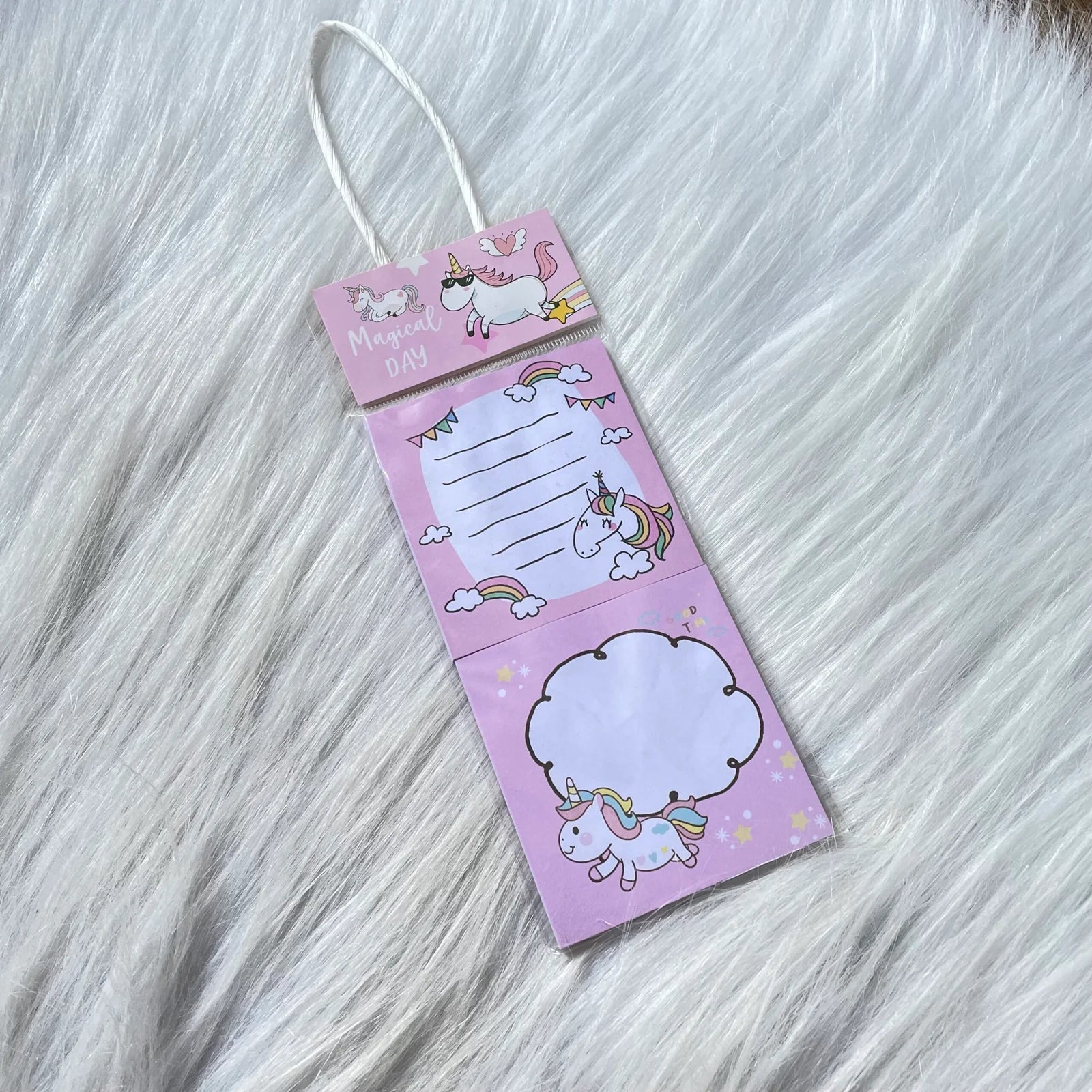 Unicorn theme stick note pad random