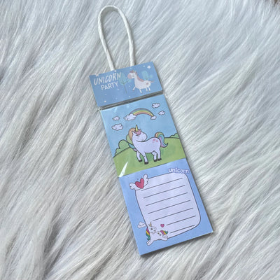 Unicorn theme stick note pad random