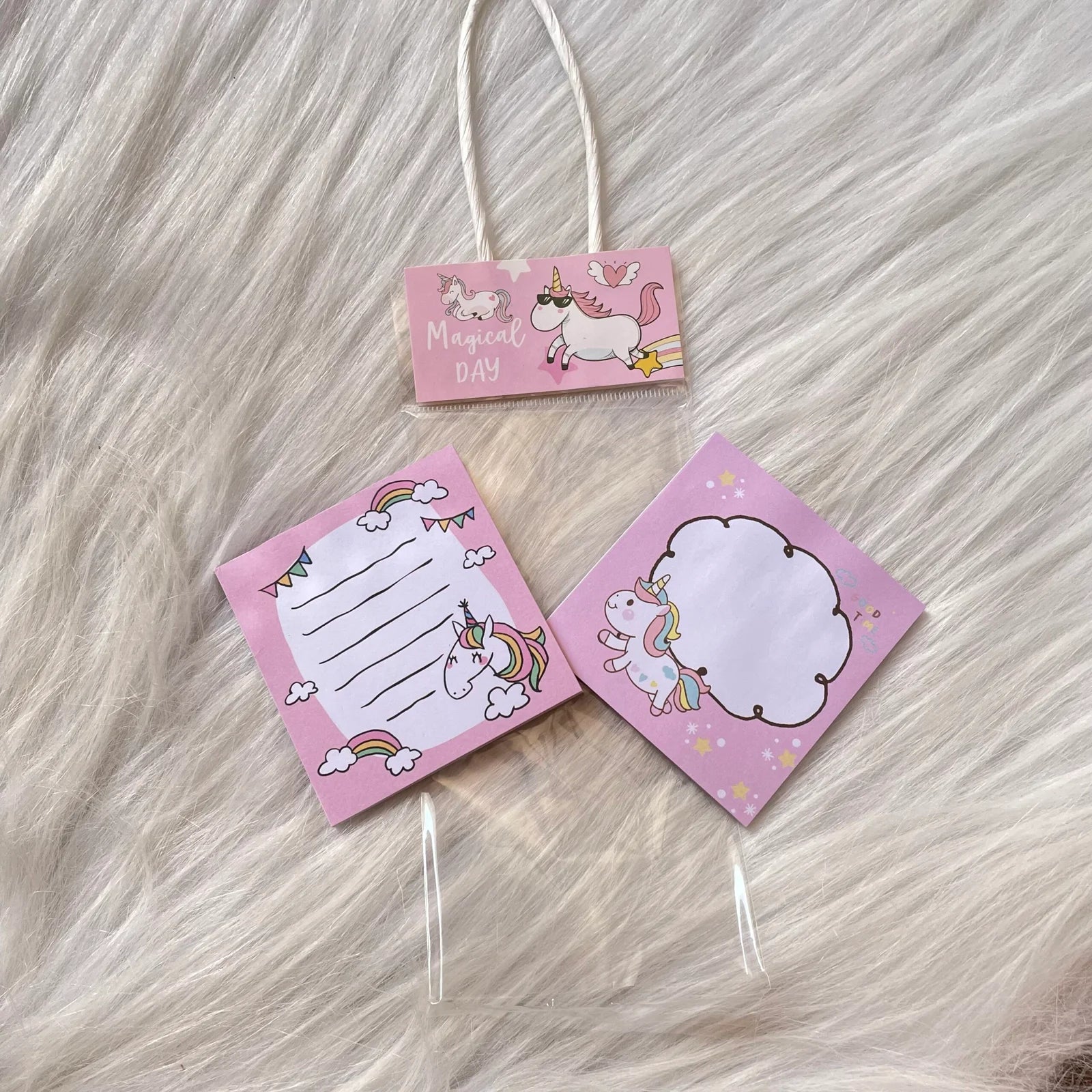 Unicorn theme stick note pad random