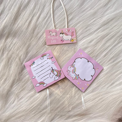Unicorn theme stick note pad random