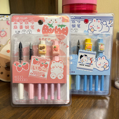 Cute Food Theme 2 in 1 Fountain Pen
