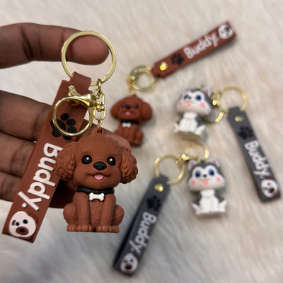 Cute dog keychian