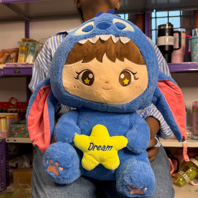 Cute Stitch Hoodie Blanket Plush Toy