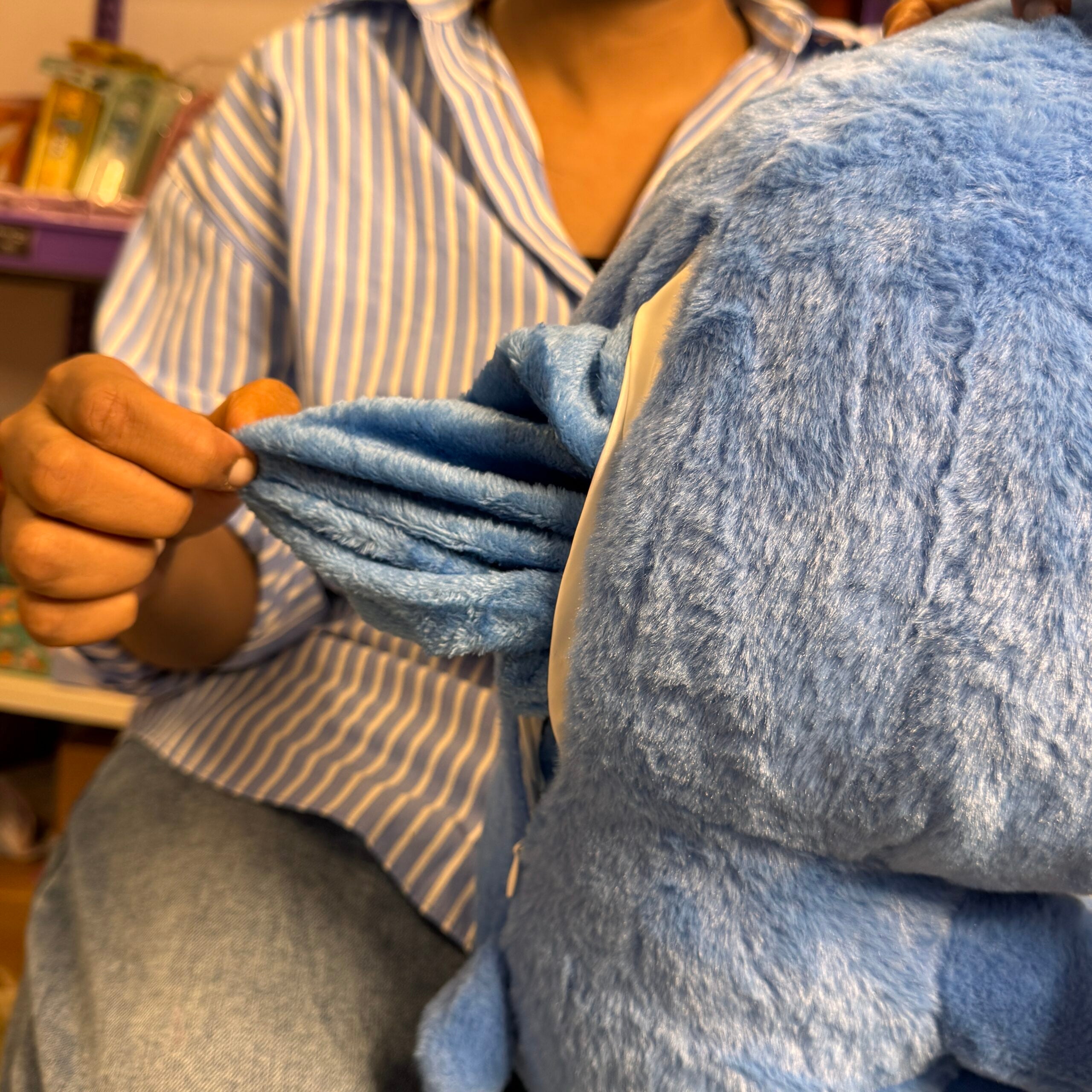 Cute Stitch Hoodie Blanket Plush Toy