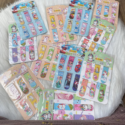 Random book marks sheet