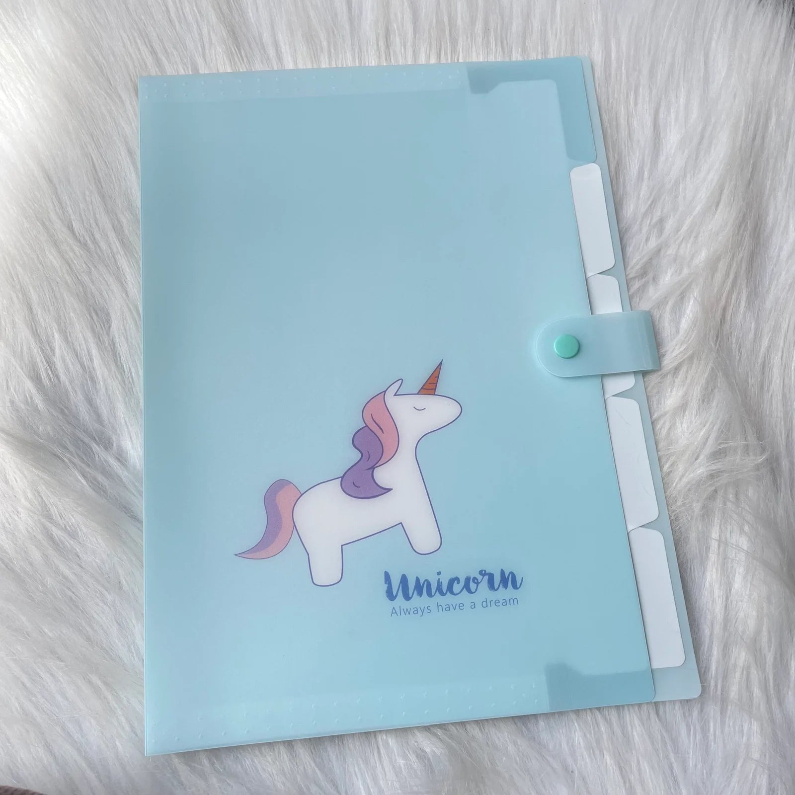 Premium Unicorn files five partition for different subject