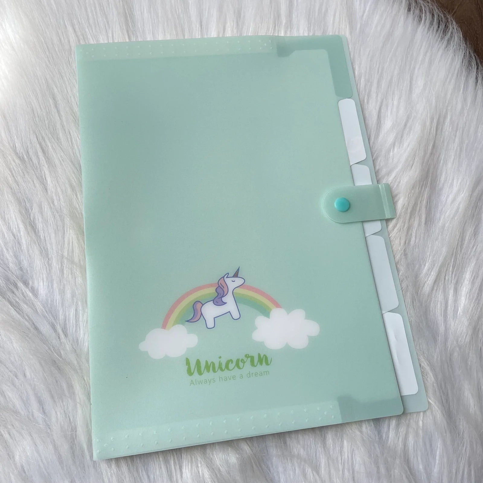 Premium Unicorn files five partition for different subject