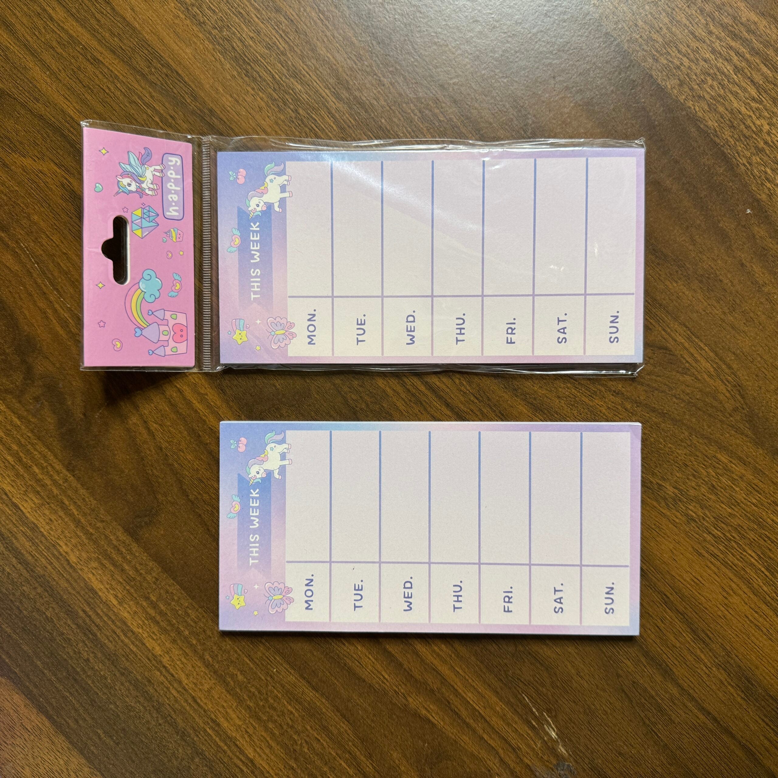 Weekly unicorn planner 50 plus sheets