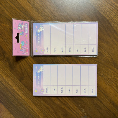 Weekly unicorn planner 50 plus sheets