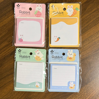 Rabbit theme sticky notepad