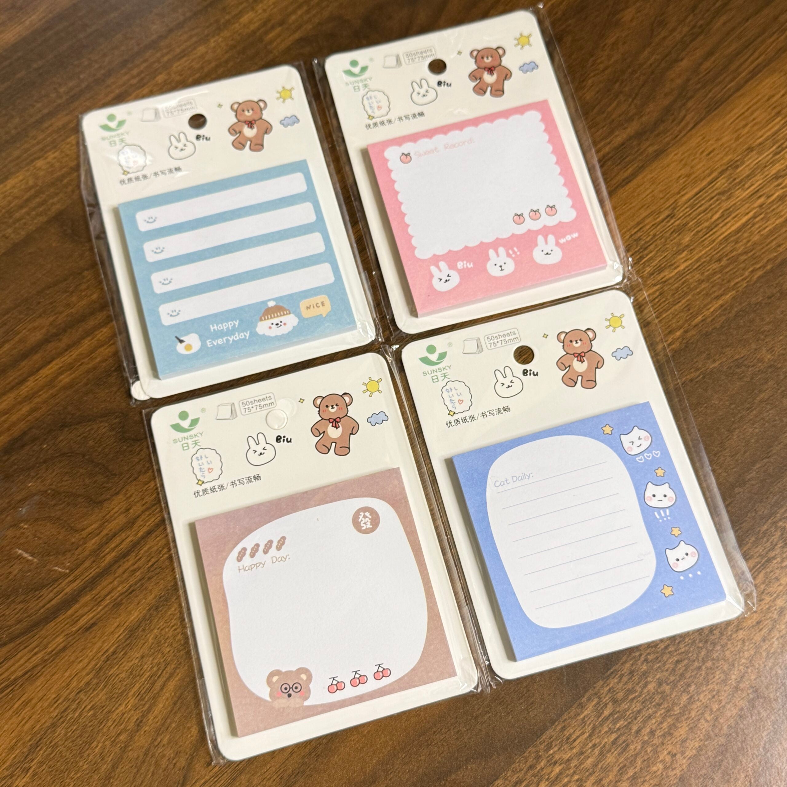 Teddy sticky notepad