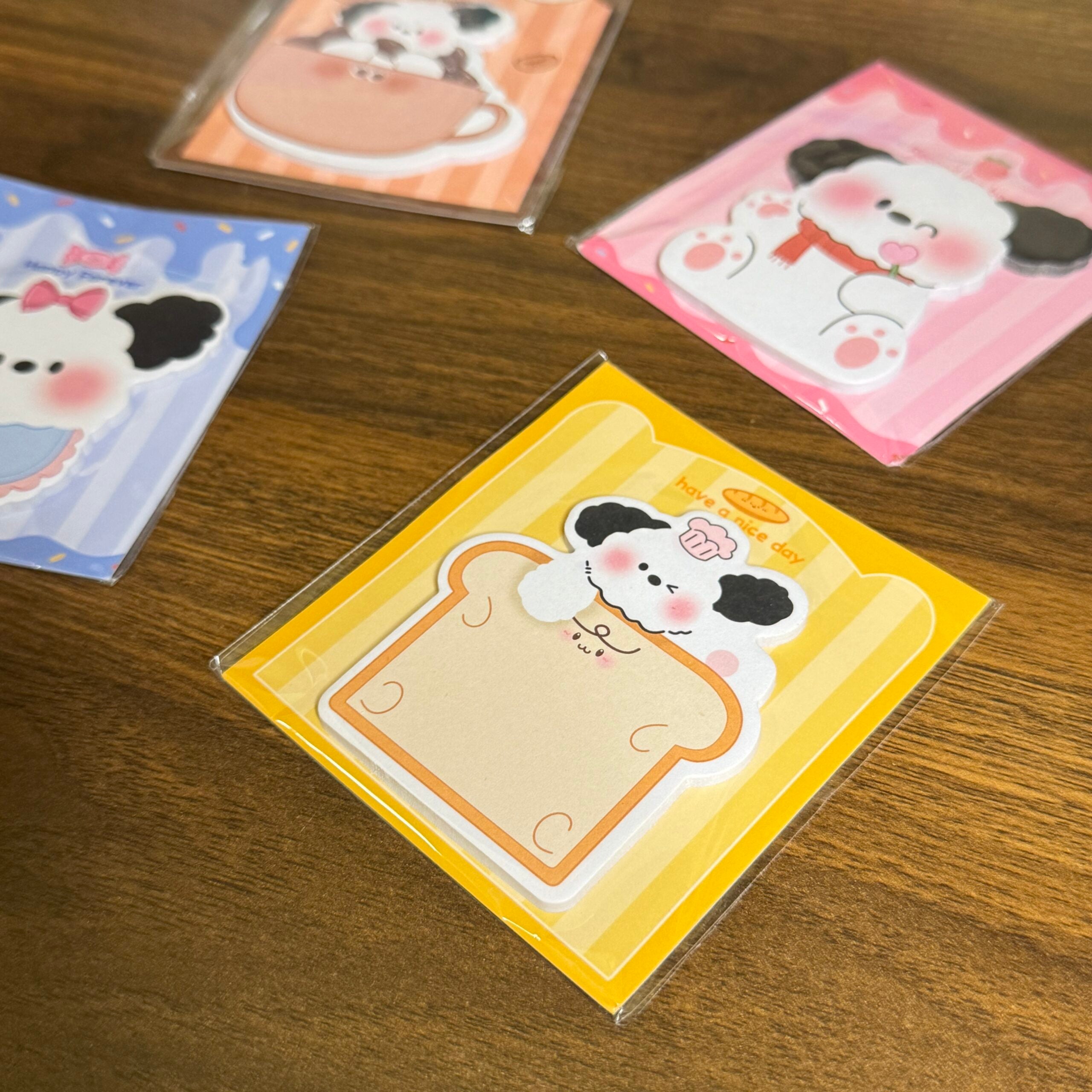 Cute dog sticky notes