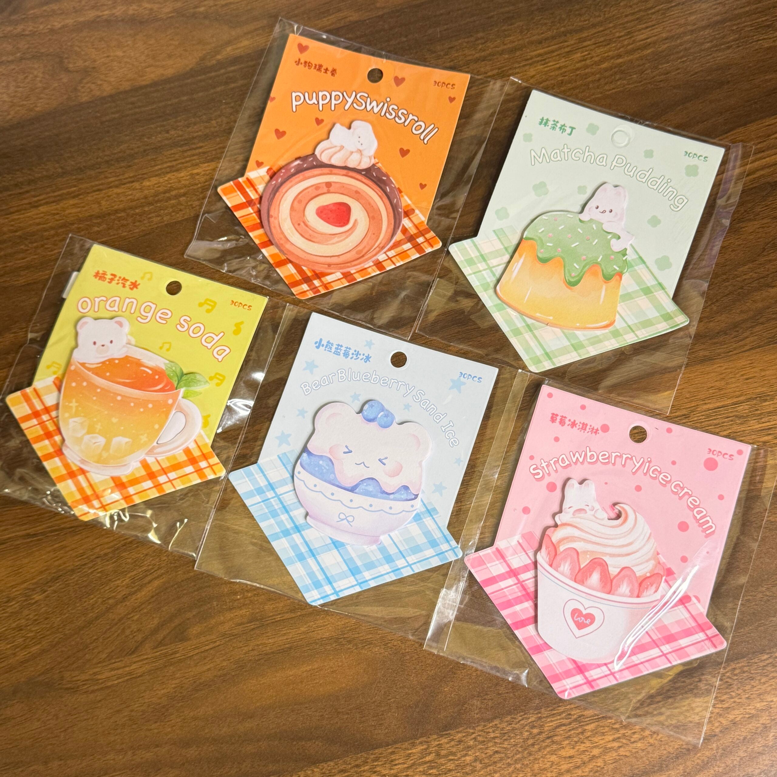 Pastries sticky notes random