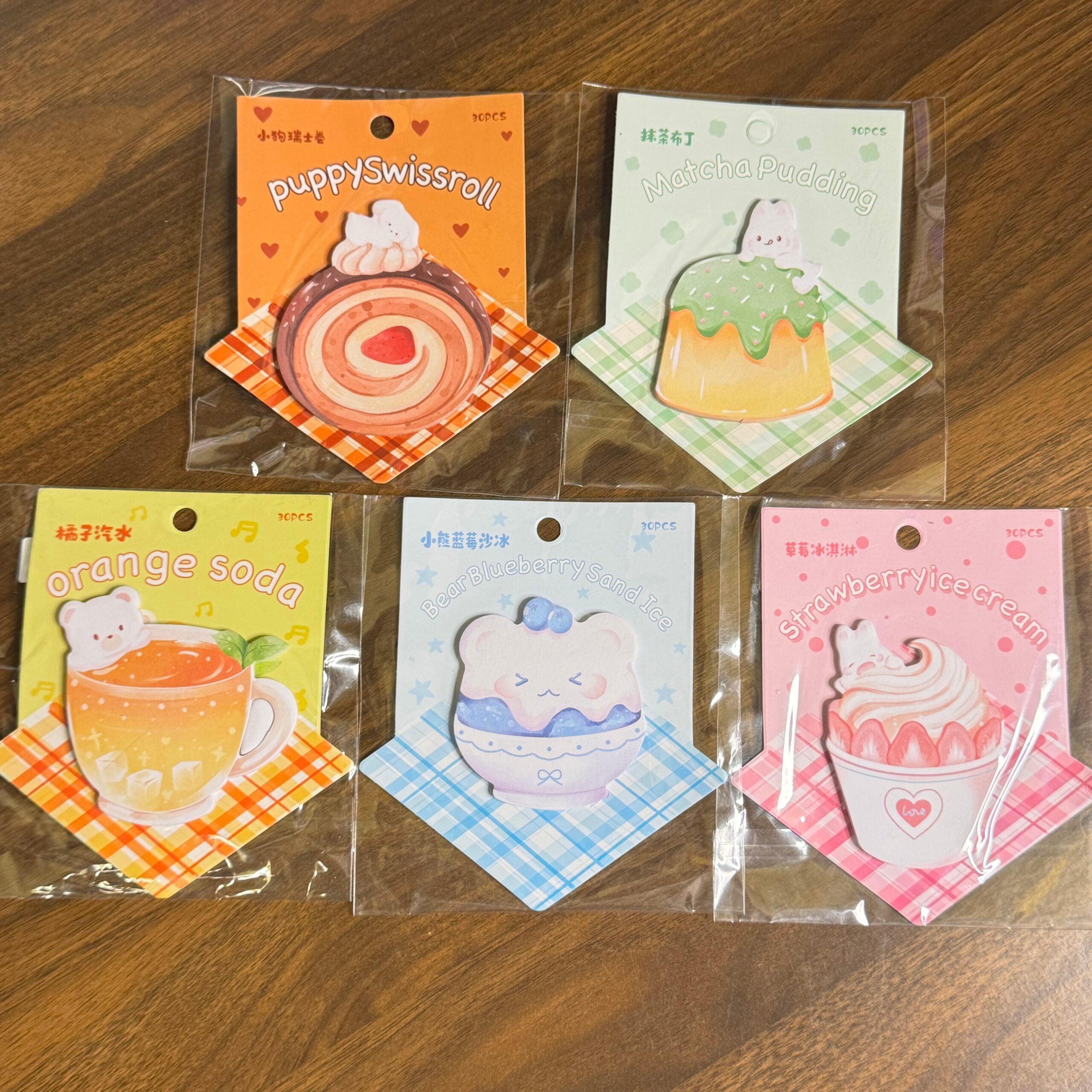 Pastries sticky notes random