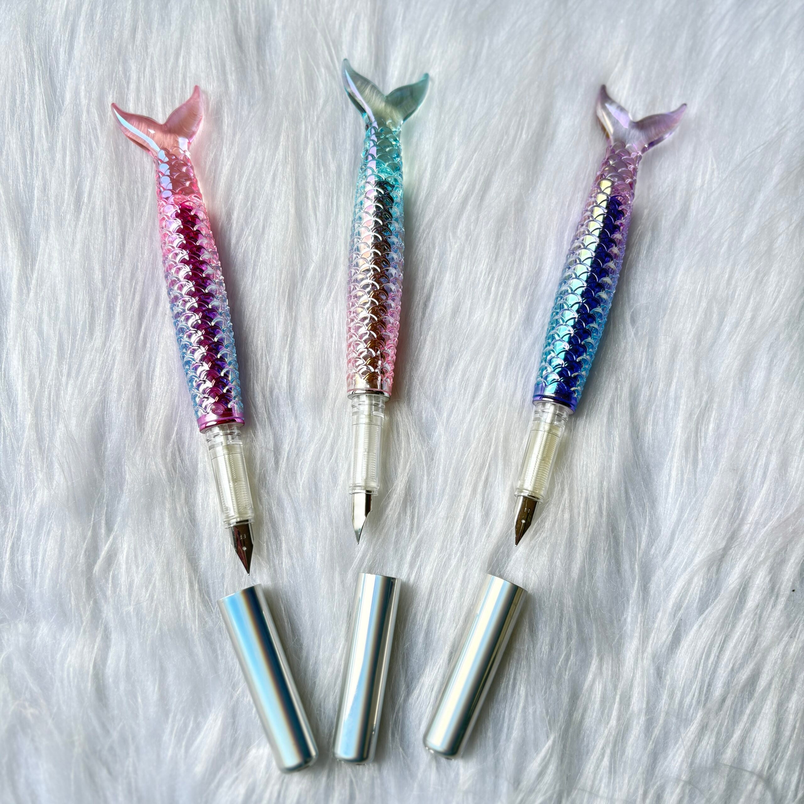 Mermaid Premium Fountain Pen with 7 ink cartridges