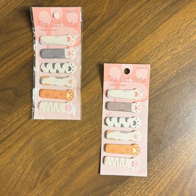 Paw print sticky notes