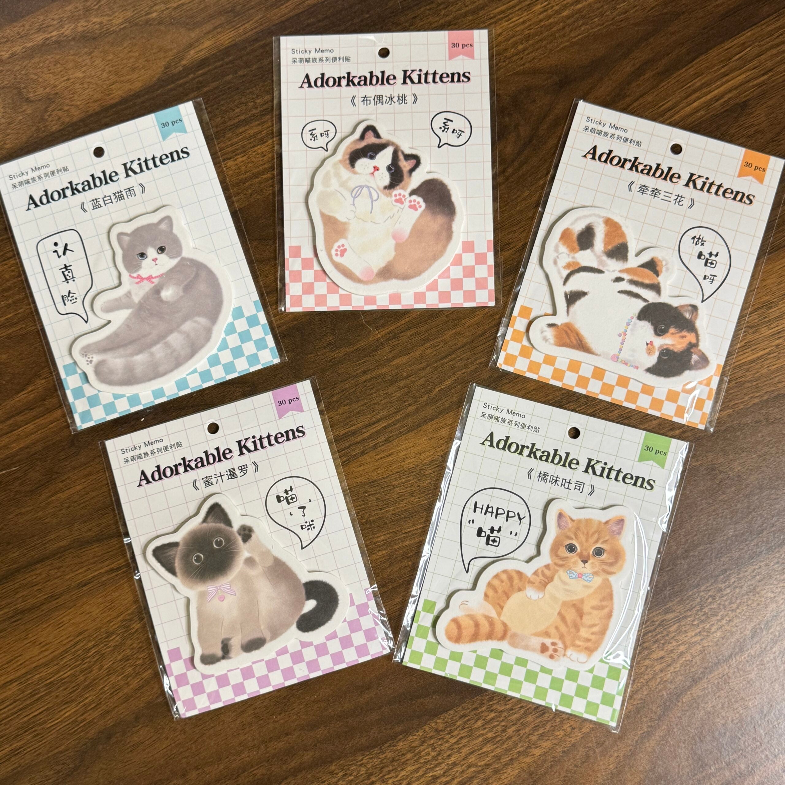 Cute cat sticky notes random