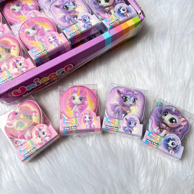 Unicorn puffy dairy/keychain