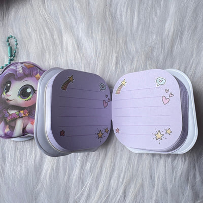 Unicorn puffy dairy/keychain