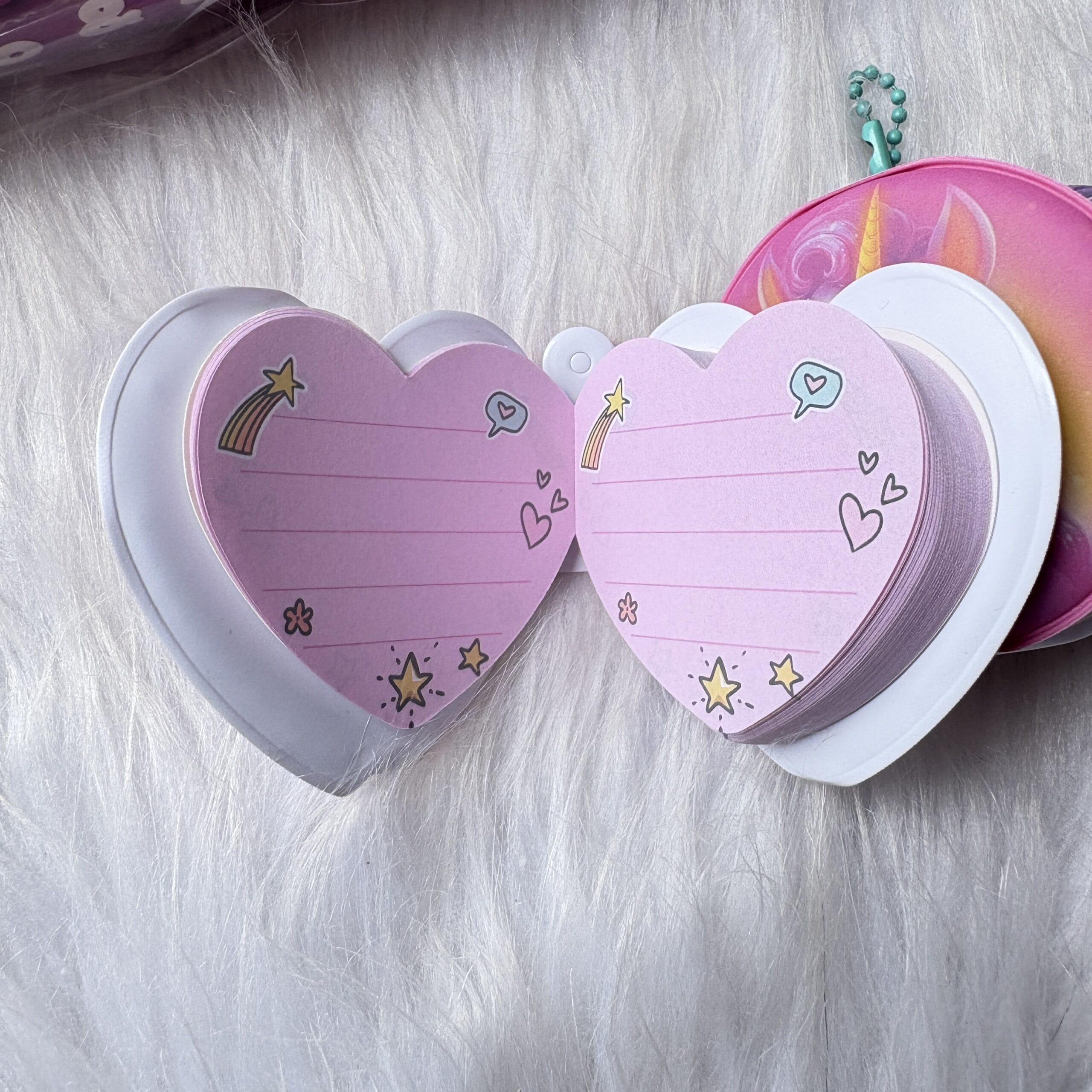 Unicorn puffy dairy/keychain