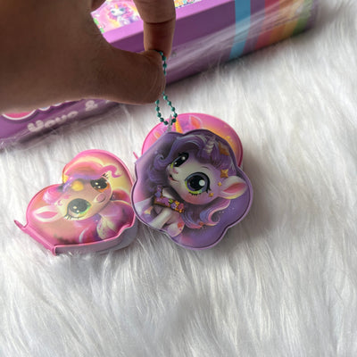 Unicorn puffy dairy/keychain