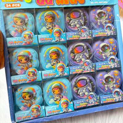 Space puffy notebook/keychain